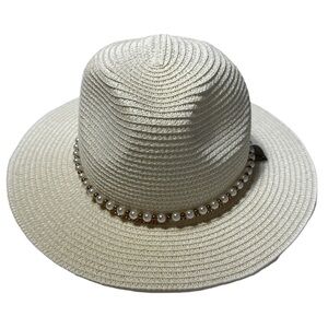 Juicy Couture Woven Straw Fedora Hat